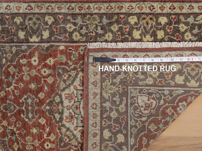 Tabriz Fine Oriental hand-knotted wool rug in Red & Brown, 2'1" x 3'1" — SKU O091490 (view 8)