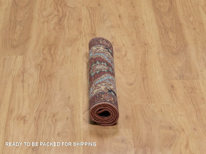 Heriz Heriz hand-knotted wool rug in Red, 2' x 3'3" — SKU O091492 (view 6)