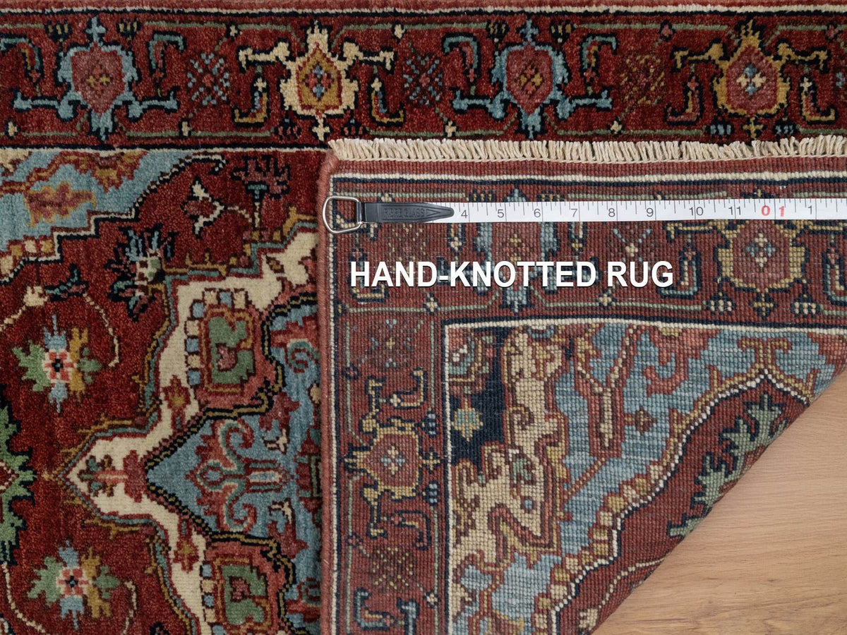 Heriz Heriz hand-knotted wool rug in Red, 2' x 3'3" — SKU O091492 (view 8)