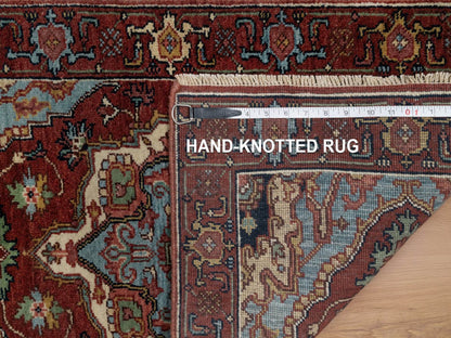 Heriz Heriz hand-knotted wool rug in Red, 2' x 3'3" — SKU O091492 (view 8)