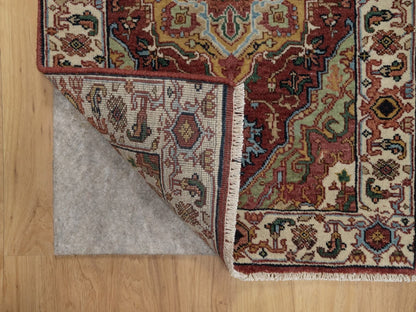 Heriz Heriz hand-knotted wool rug in Red & Ivory, 2'1" x 3' — SKU O091493 (view 3)