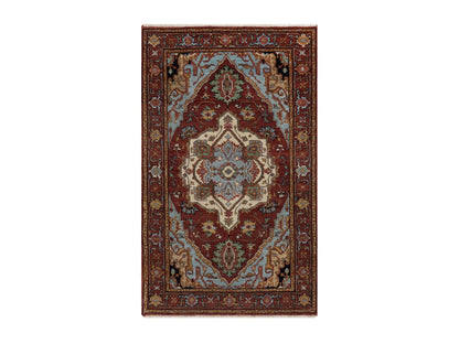 Heriz Heriz hand-knotted wool rug in Red, 3' x 5' — SKU O091497