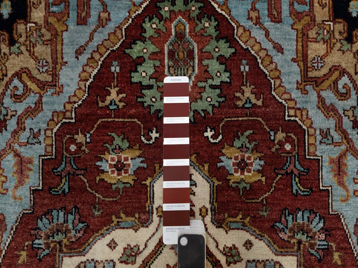 Heriz Heriz hand-knotted wool rug in Red, 3' x 5' — SKU O091497 (view 4)
