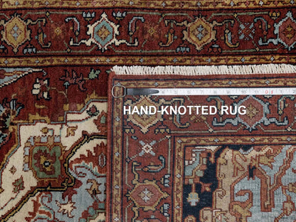Heriz Heriz hand-knotted wool rug in Red, 3' x 5' — SKU O091497 (view 8)