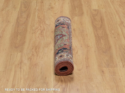Heriz Heriz hand-knotted wool rug in Red & Ivory, 2'11" x 5'1" — SKU O091498 (view 6)