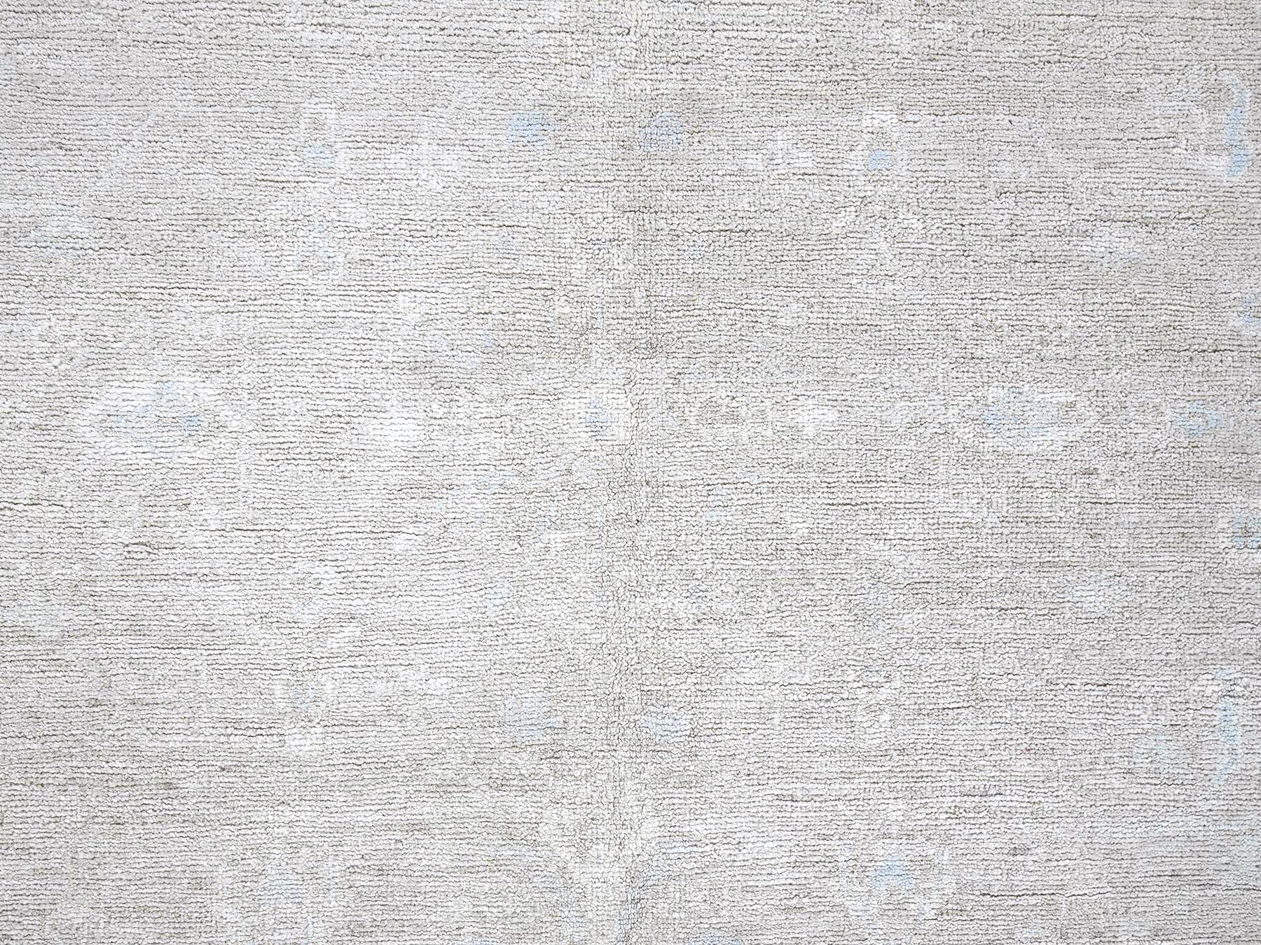 Heriz Vintage hand-knotted wool rug in Gray & Ivory, 8'7" x 11'5" — SKU O0914 (view 9)