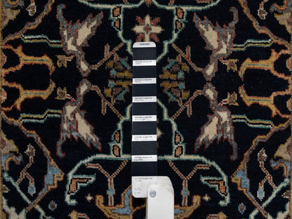 Blue 2'7" x 8'1" Heriz Hand knotted Wool Rug - Sku: O091501