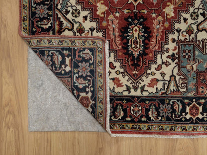 Heriz Heriz hand-knotted wool rug in Red & Midnight Blue, 3' x 5' — SKU O091509 (view 3)