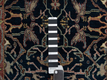 Blue 2'6" x 20'1" Heriz Hand knotted Wool Rug - Sku: O091512
