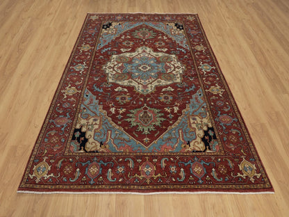 Heriz Heriz hand-knotted wool rug in Red, 6' x 9'2" — SKU O091515 (view 2)