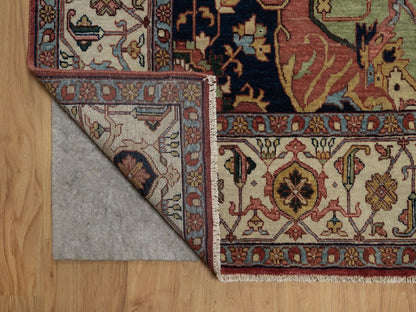 Heriz Heriz hand-knotted wool rug in Red & Ivory, 8'11" x 12'1" — SKU O091516 (view 4)