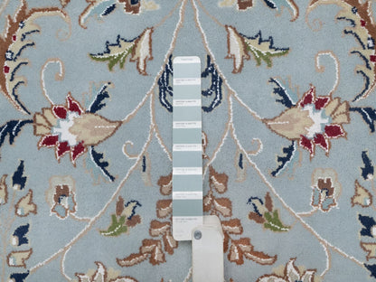 Blue 11'11" x 15'7" Fine Oriental Hand knotted Wool/Silk Rug - Sku: O091630