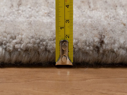 Brown 2'0" x 2'11" Modern and Contemporary Handloom Wool Rug - Sku: O091650