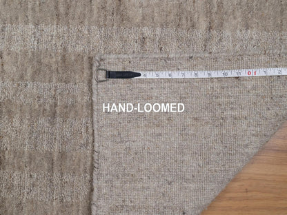 Brown 2'0" x 2'11" Modern and Contemporary Handloom Wool Rug - Sku: O091650