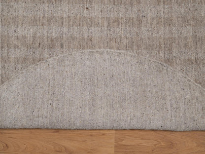 Brown 6'0" x 6'0" Modern and Contemporary Handloom Wool Rug - Sku: O091654