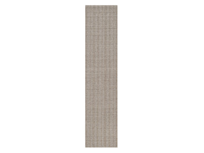 Brown 2'7" x 12'0" Modern and Contemporary Handloom Wool Rug - Sku: O091656