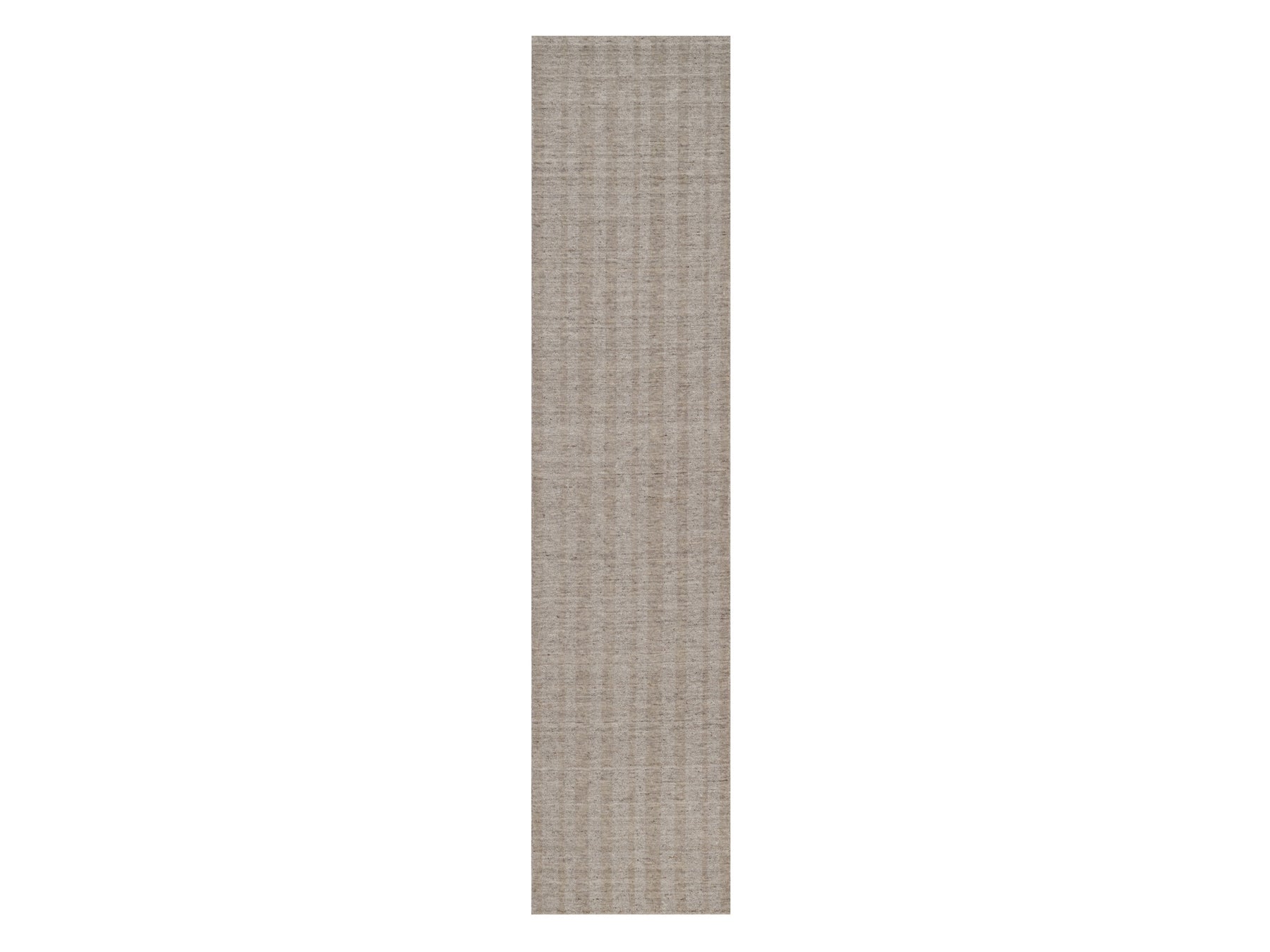 Brown 2'7" x 12'0" Modern and Contemporary Handloom Wool Rug - Sku: O091657