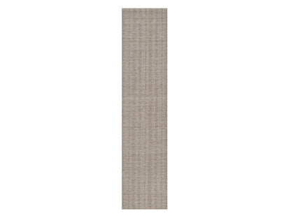 Brown 2'7" x 12'0" Modern and Contemporary Handloom Wool Rug - Sku: O091657