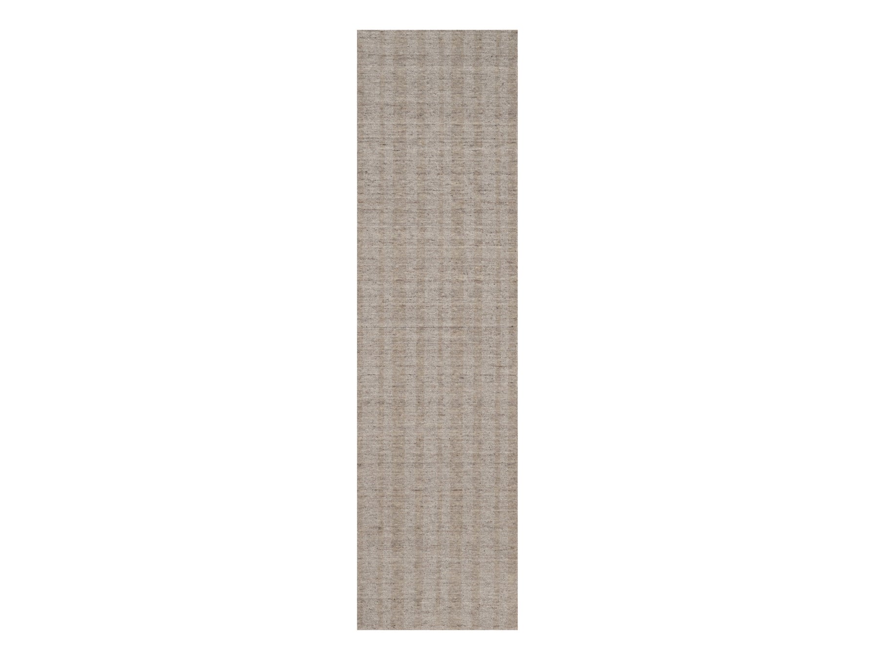 Brown 2'7" x 10'0" Modern and Contemporary Handloom Wool Rug - Sku: O091658