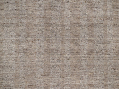 Brown 2'7" x 10'0" Modern and Contemporary Handloom Wool Rug - Sku: O091658