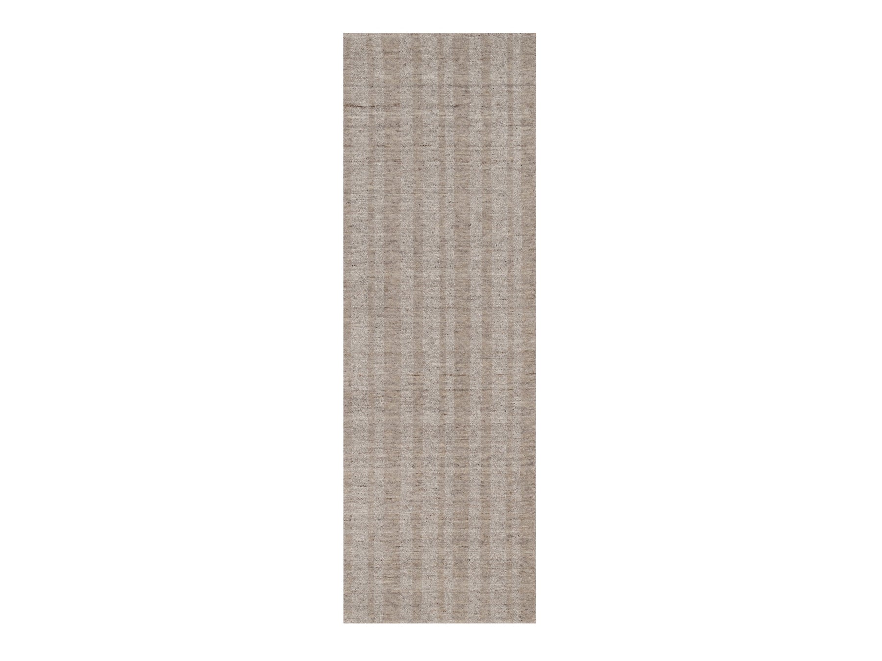Modern / Contemporary hand-knotted wool runner in Brown, 2'7" x 8', SKU O091659