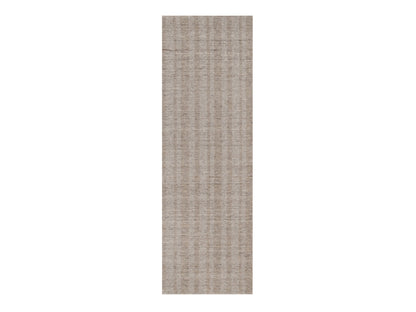 Modern / Contemporary hand-knotted wool runner in Brown, 2'7" x 8', SKU O091659