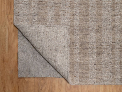 Modern / Contemporary hand-knotted wool runner in Brown, 2'7" x 8', SKU O091659 (view 3)