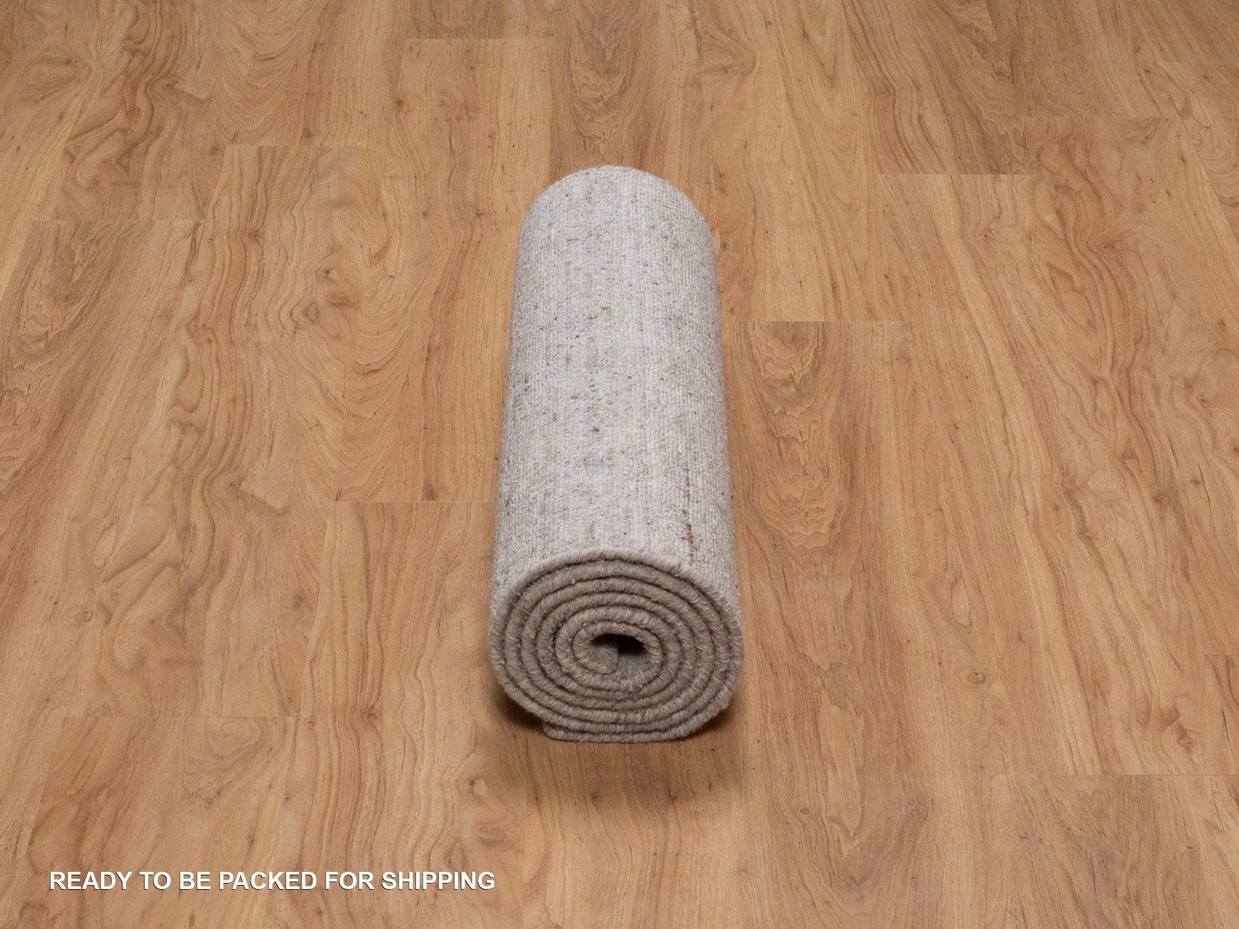 Modern / Contemporary hand-knotted wool runner in Brown, 2'7" x 8', SKU O091659 (view 6)