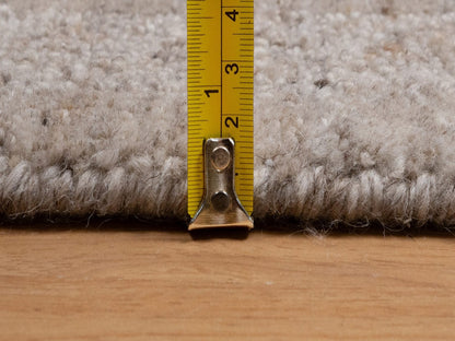 Modern / Contemporary hand-knotted wool runner in Brown, 2'7" x 8', SKU O091659 (view 7)
