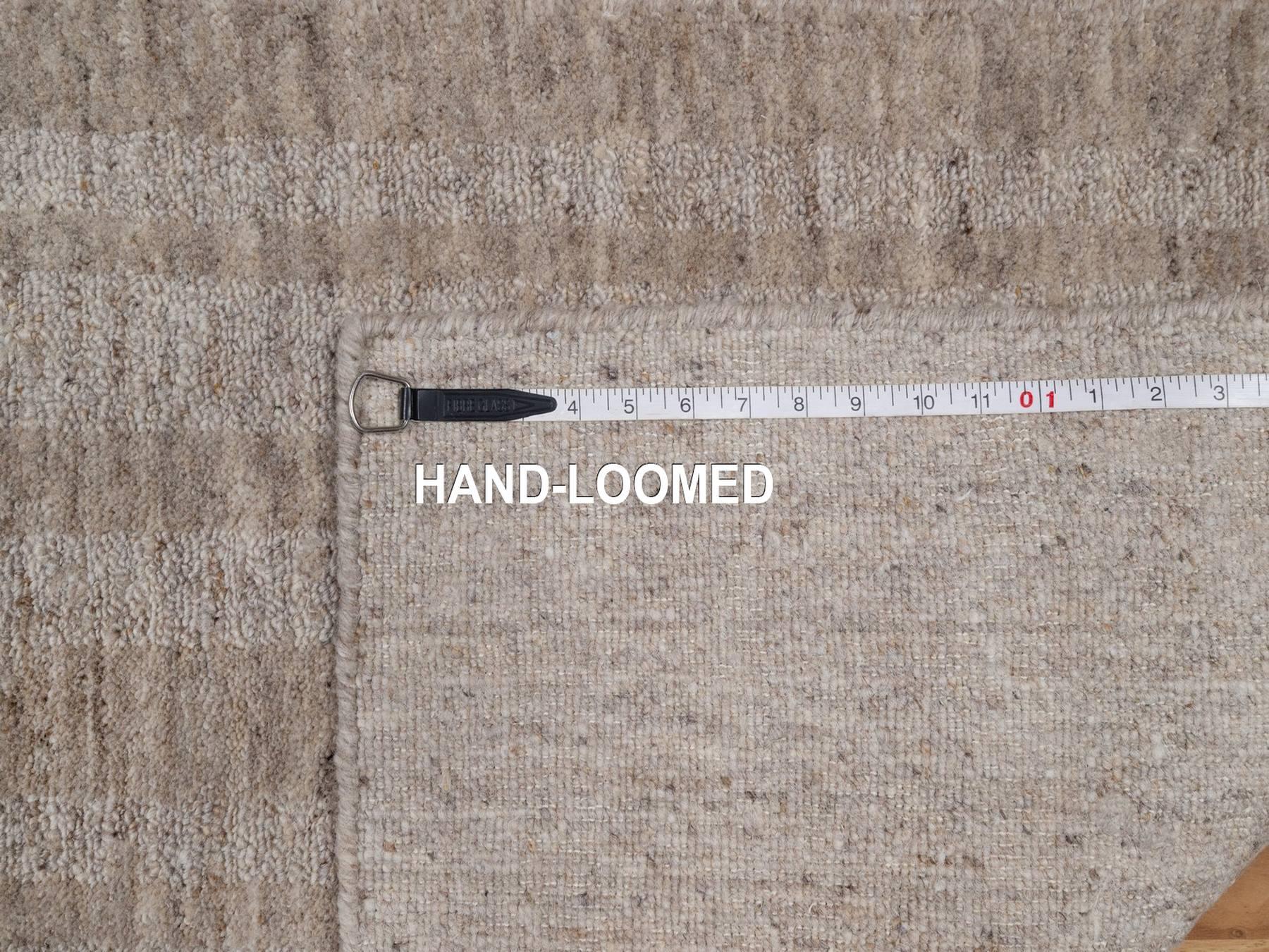 Modern / Contemporary hand-knotted wool runner in Brown, 2'7" x 8', SKU O091659 (view 8)