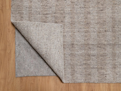 Brown 9'11" x 14'0" Modern and Contemporary Handloom Wool Rug - Sku: O091661