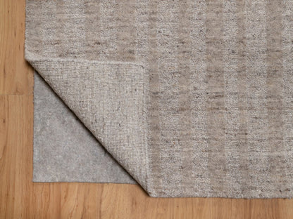 Brown 9'0" x 12'0" Modern and Contemporary Handloom Wool Rug - Sku: O091663