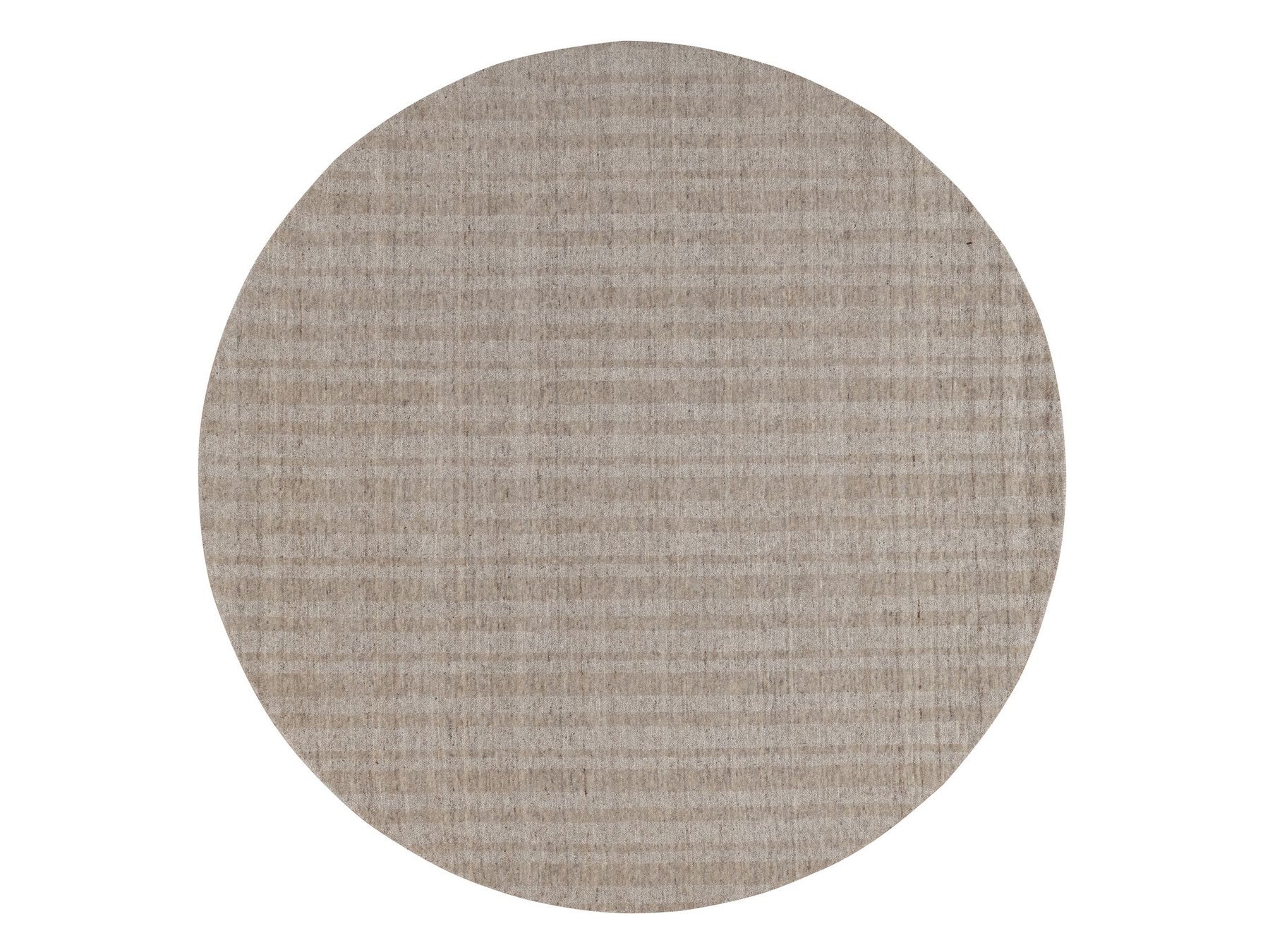 Brown 8'0" x 8'0" Modern and Contemporary Handloom Wool Rug - Sku: O091666