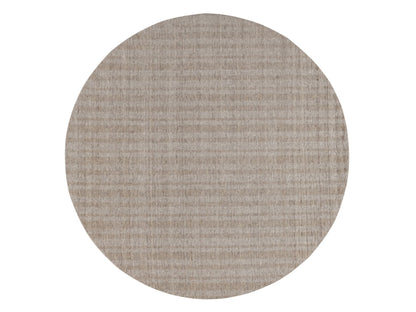 Brown 8'0" x 8'0" Modern and Contemporary Handloom Wool Rug - Sku: O091666