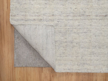 Modern / Contemporary hand-knotted wool runner in Ivory, 2'7" x 12' — SKU O091668 (view 3)