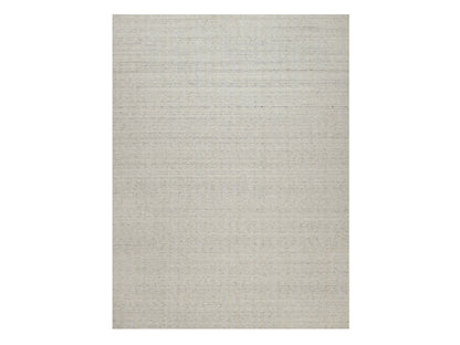 Modern / Contemporary hand-knotted wool rug in Ivory, 8'11" x 12' — SKU O091673