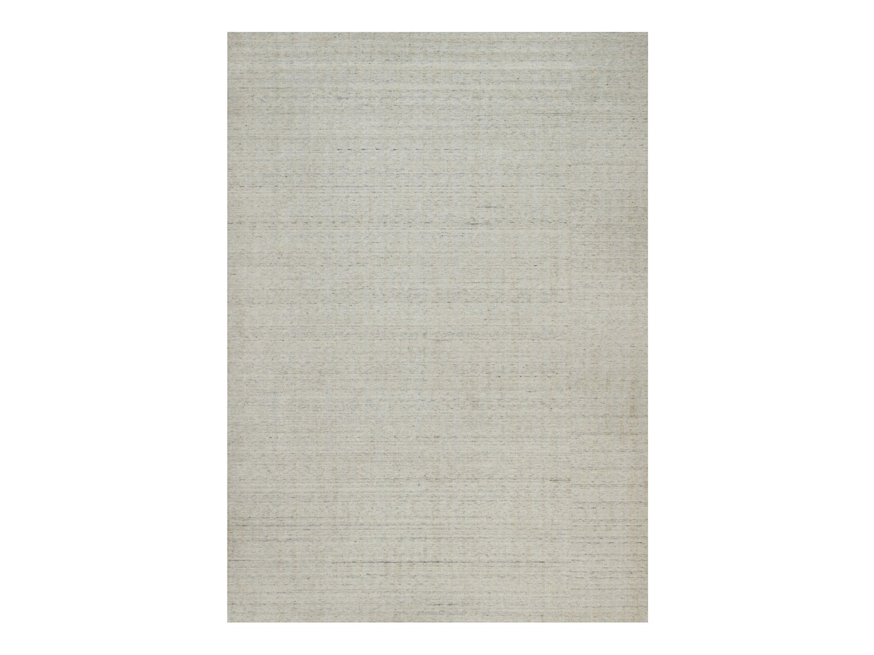 Modern / Contemporary hand-knotted wool rug in Ivory, 8'10" x 11'11" — SKU O091675