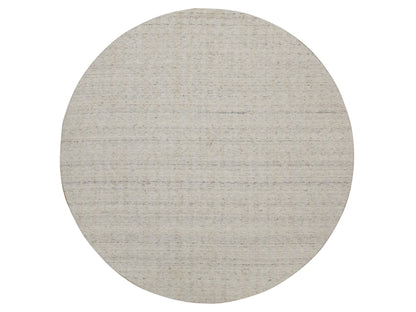 Modern / Contemporary hand-knotted wool rug in Ivory, 7'11" x 7'11" — SKU O091676