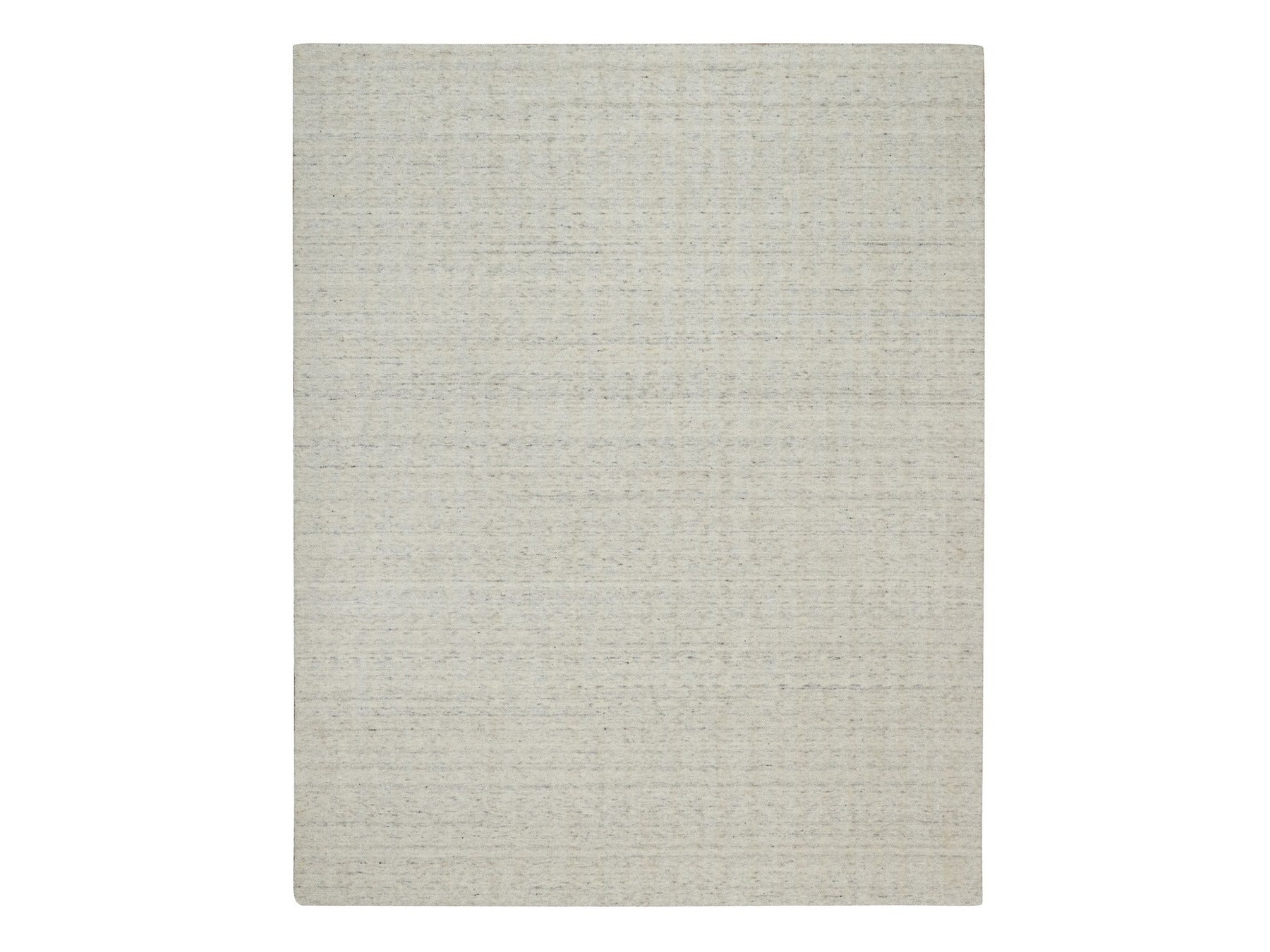 Modern / Contemporary hand-knotted wool rug in Ivory, 8'1" x 10' — SKU O091677
