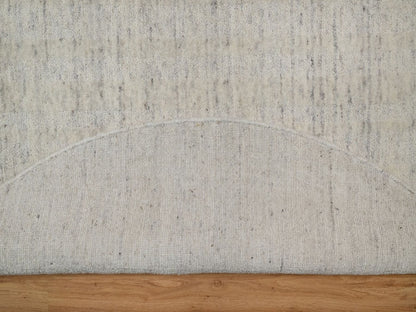 Modern / Contemporary hand-knotted wool rug in Ivory, 6' x 6' — SKU O091678 (view 3)