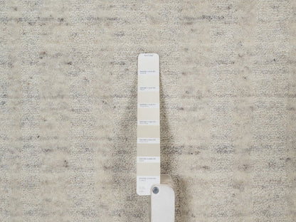 Modern / Contemporary hand-knotted wool rug in Ivory, 6' x 6' — SKU O091678 (view 4)
