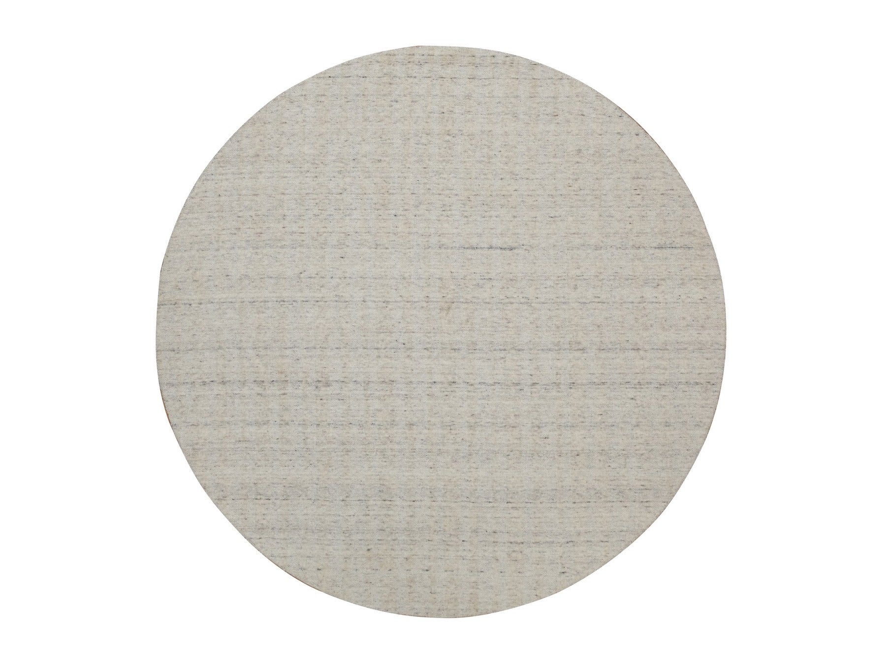 Modern / Contemporary hand-knotted wool rug in Ivory, 7'11" x 7'11" — SKU O091680