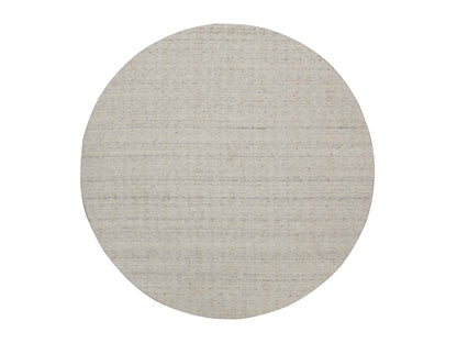 Modern / Contemporary hand-knotted wool rug in Ivory, 7'11" x 7'11" — SKU O091680