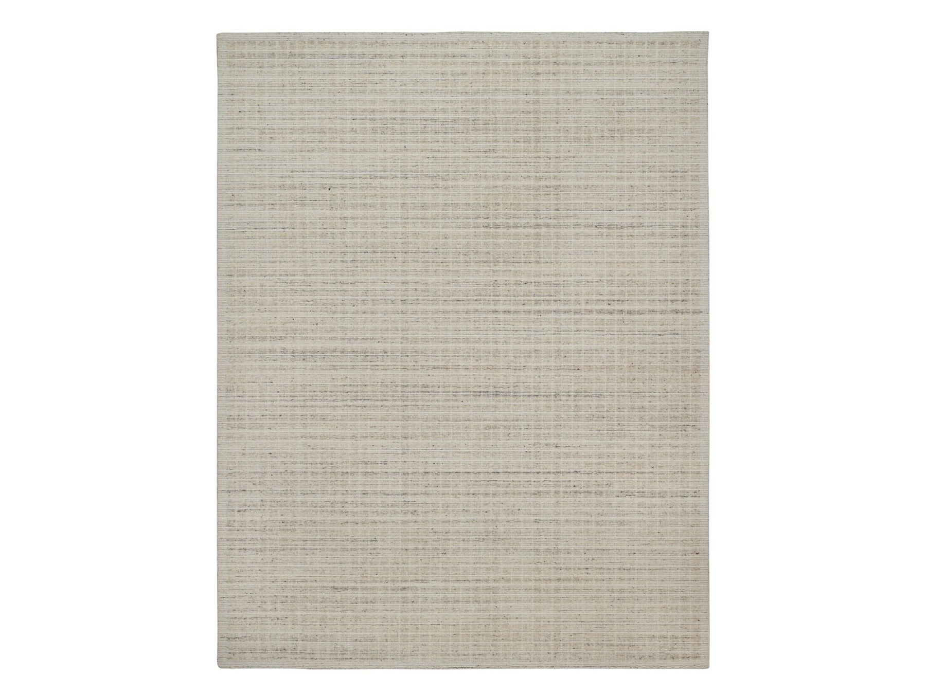 Modern / Contemporary hand-knotted wool rug in Ivory, 9'2" x 12' — SKU O091682