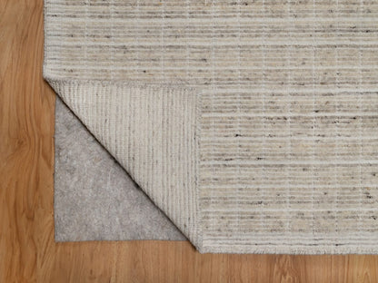 Modern / Contemporary hand-knotted wool rug in Ivory, 10'1" x 14' — SKU O091684 (view 4)