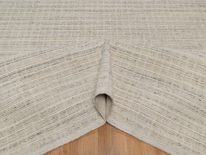 Modern / Contemporary hand-knotted wool rug in Ivory, 10'1" x 14' — SKU O091684 (view 5)