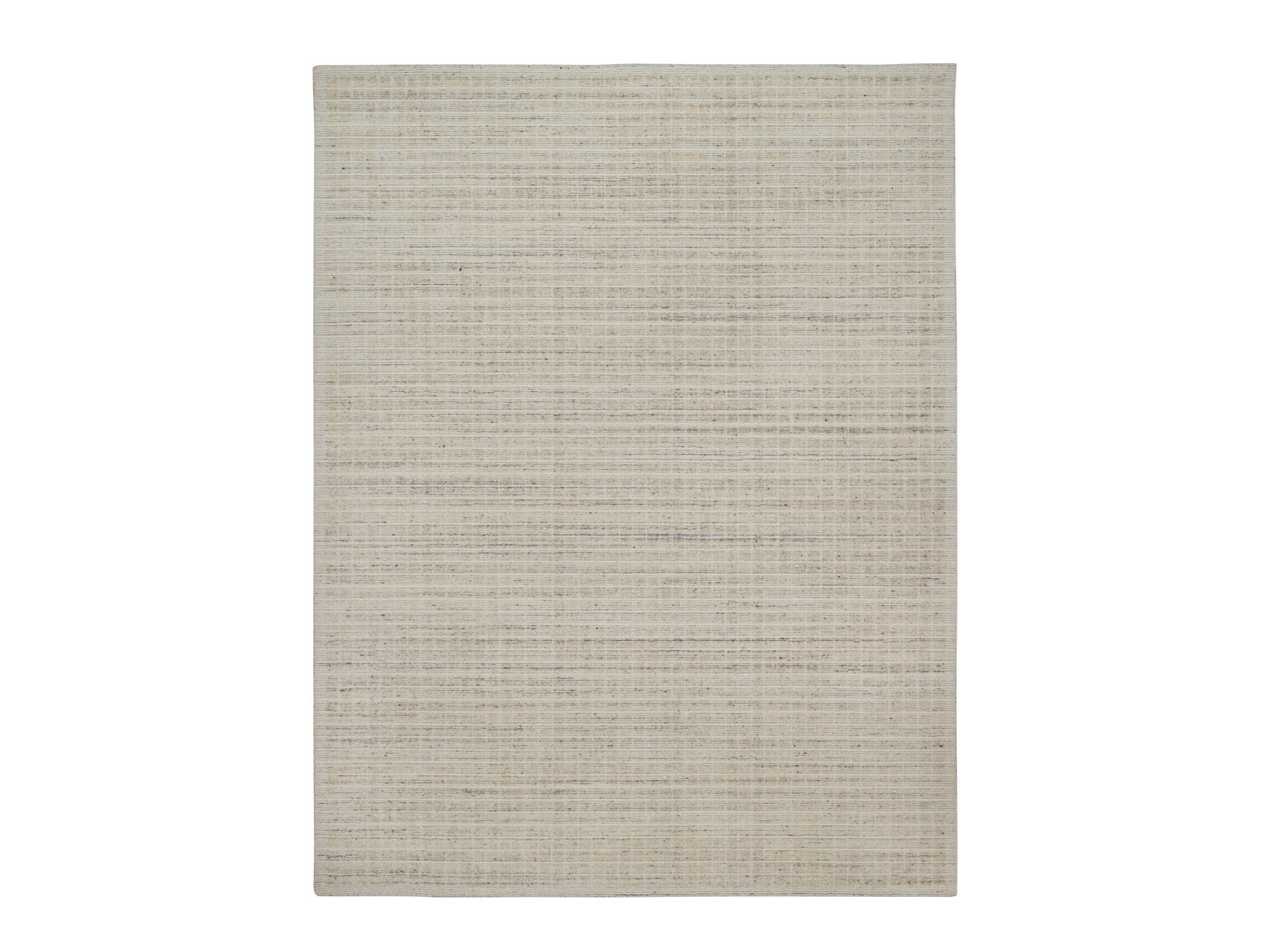 Modern / Contemporary hand-knotted wool rug in Ivory, 9'1" x 12' — SKU O091685