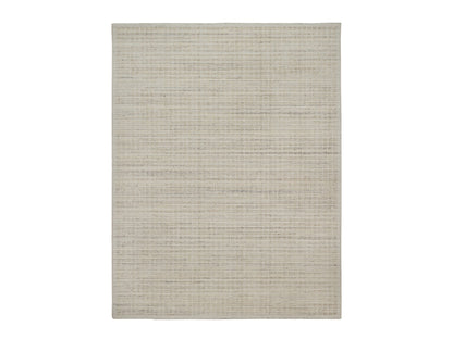 Modern / Contemporary hand-knotted wool rug in Ivory, 9'1" x 12' — SKU O091685