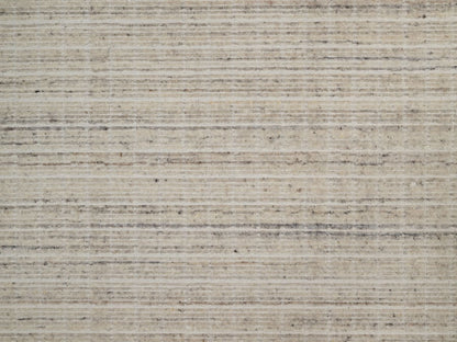 Modern / Contemporary hand-knotted wool rug in Ivory, 9'1" x 12' — SKU O091685 (view 8)