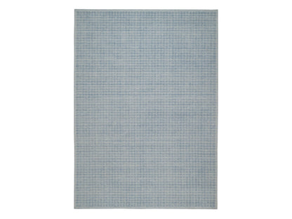 Blue 10'1" x 13'11" Modern and Contemporary Handloom Wool Rug - Sku: O091688